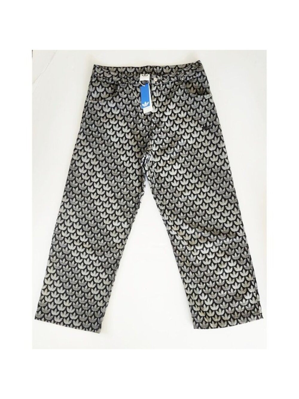 Adidas Originals Monogram-Print Loose Jeans KC6380